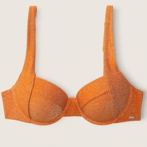 VS PINK Shimmer Push Up Bikini Top
